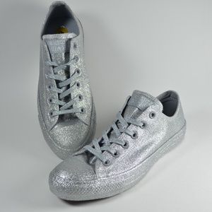 NEW Converse AllStar Chuck Taylor Ox Silver